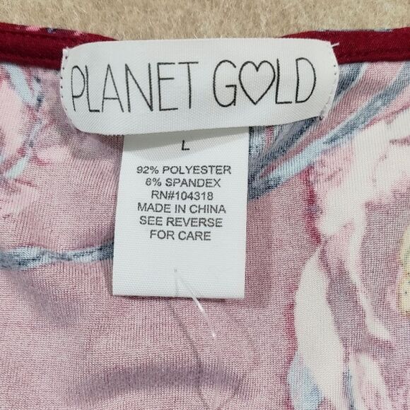 Planet Gold Juniors Floral A-line Dress #4 - Picture 5 of 5